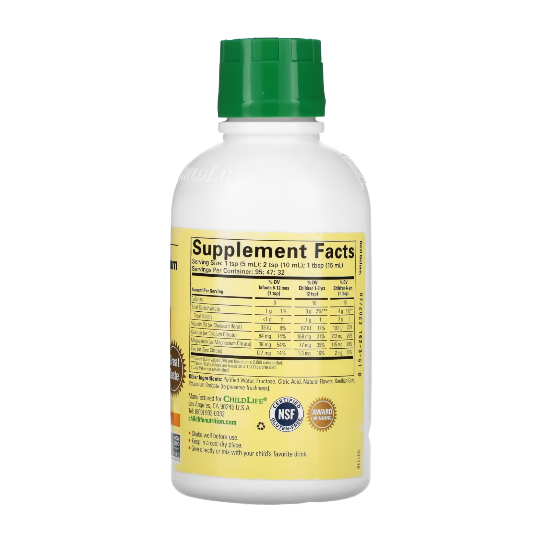 Calcium with Magnesium - 473 ml Orange (16 fl oz) (До 03.26) - Зображення 2
