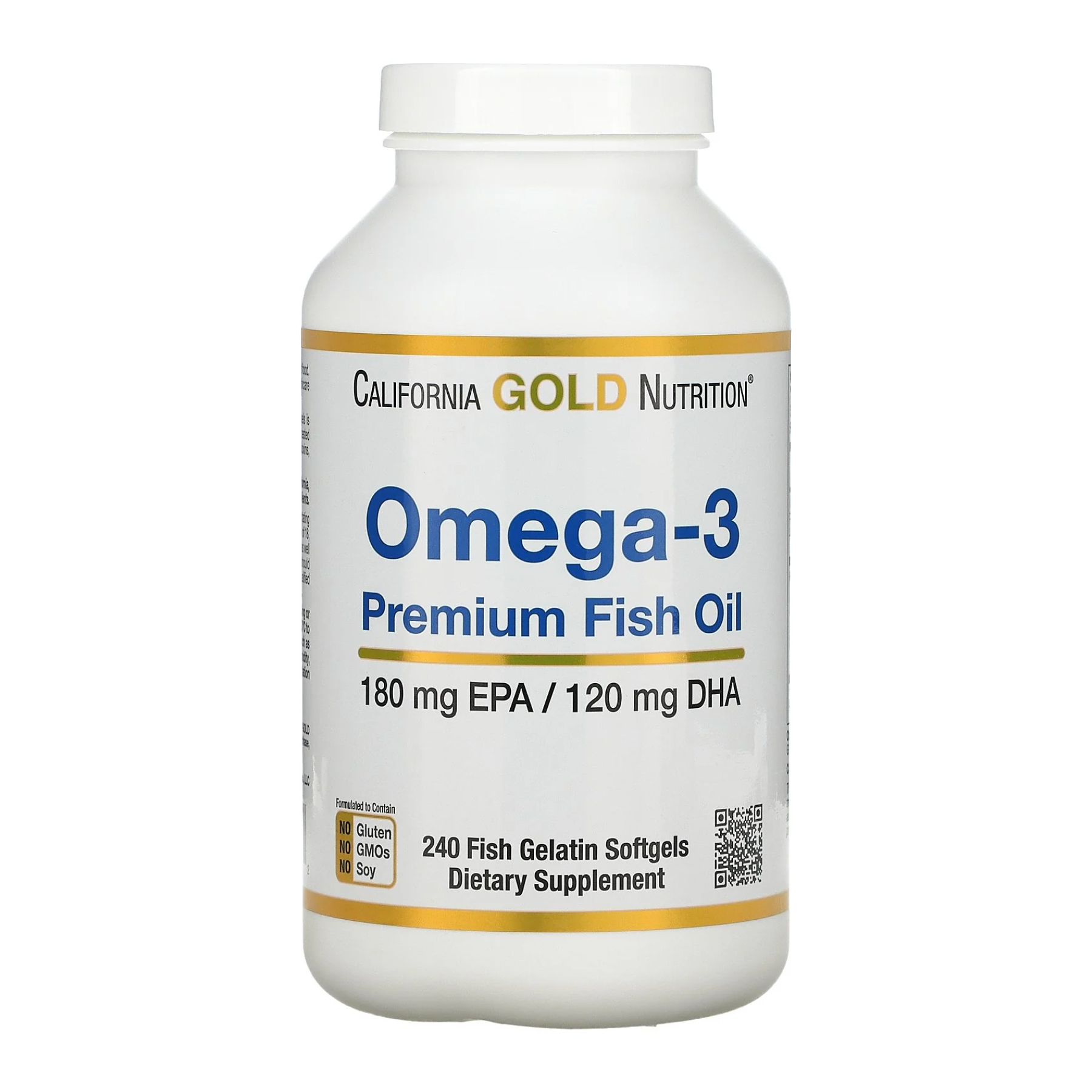 Omega-3 Premium Fish Oil 180mg - 240 softgels