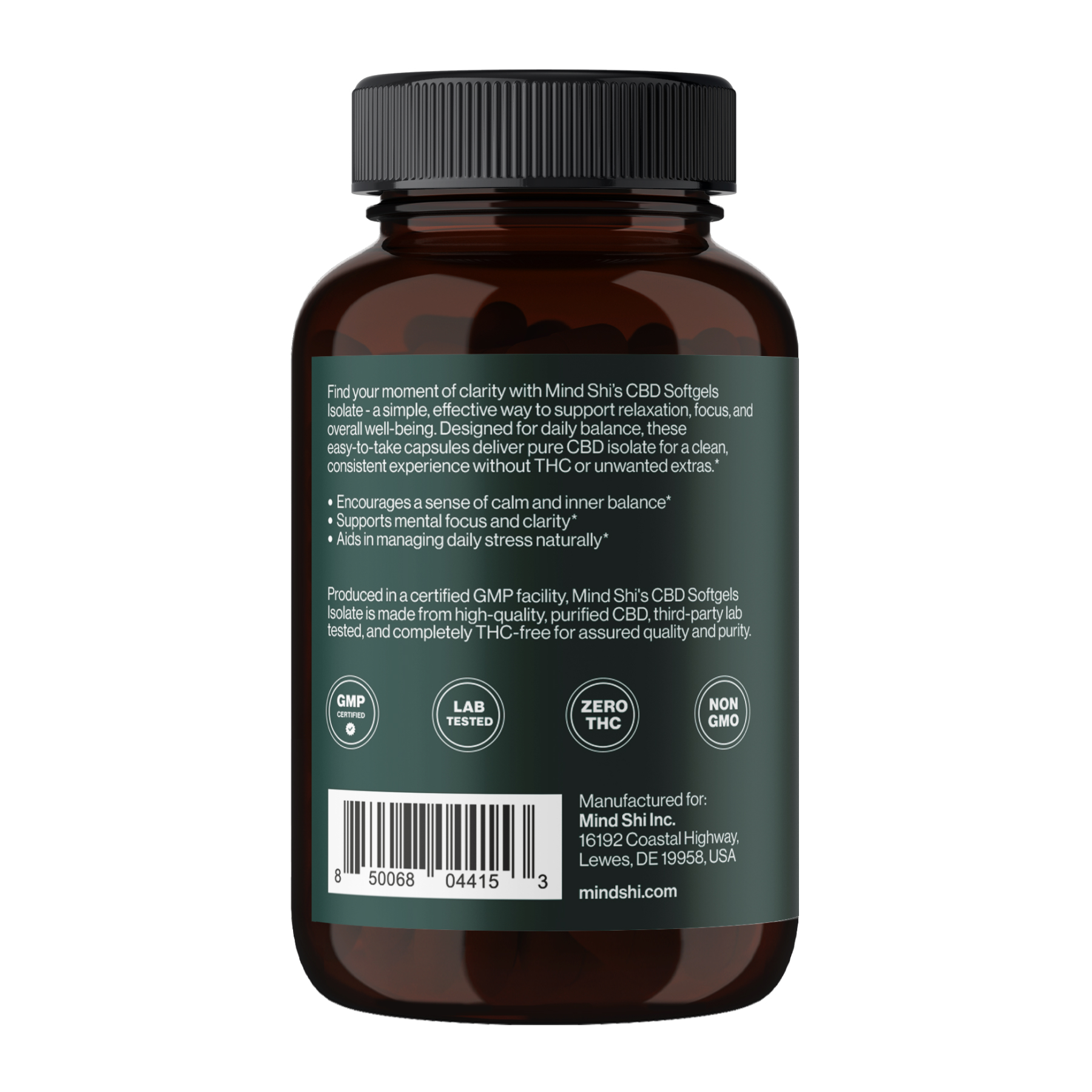 CBD Isolate 1500 mg - 60 softgels - Зображення 3