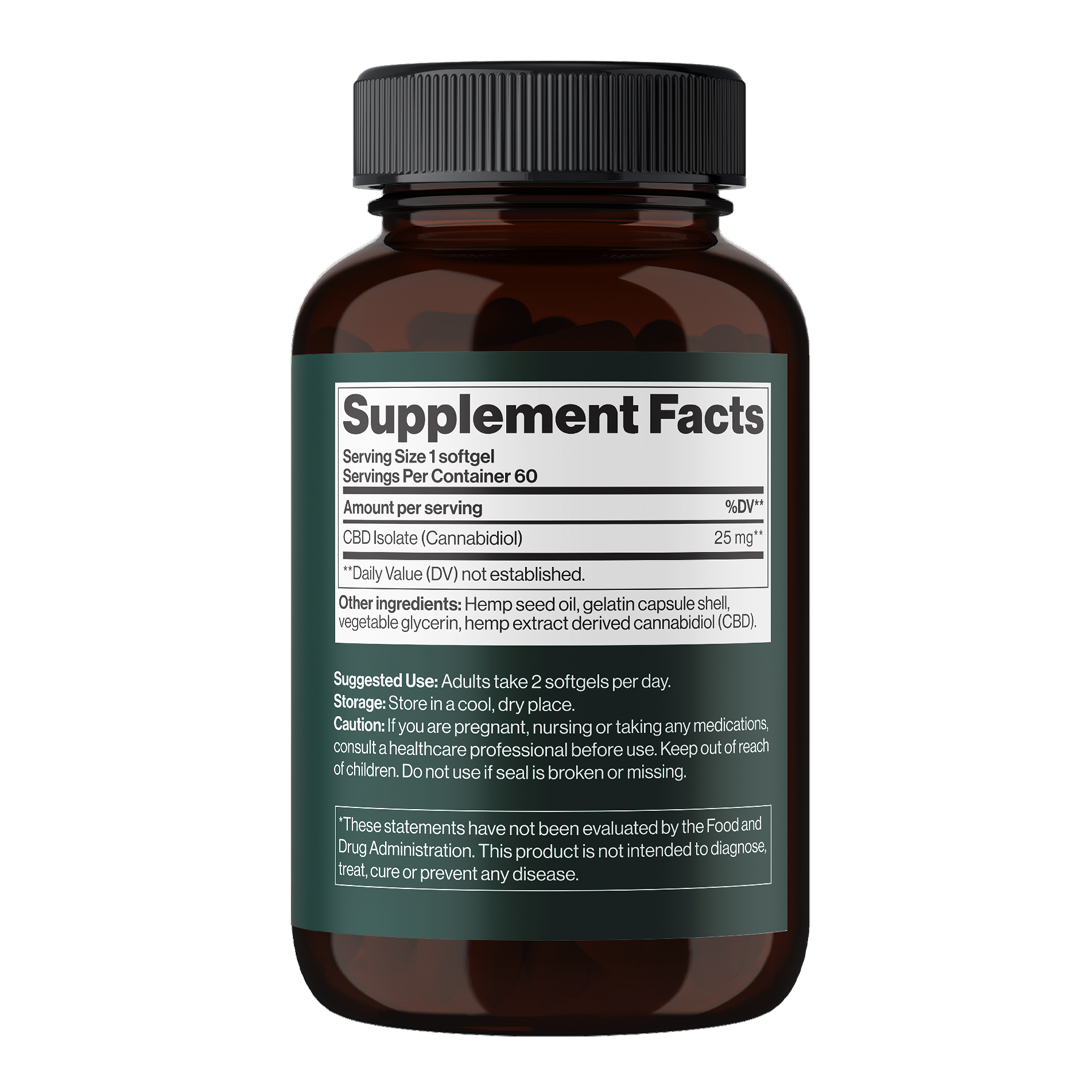 CBD Isolate 1500 mg - 60 softgels (Пошкоджена пломба) - Зображення 2