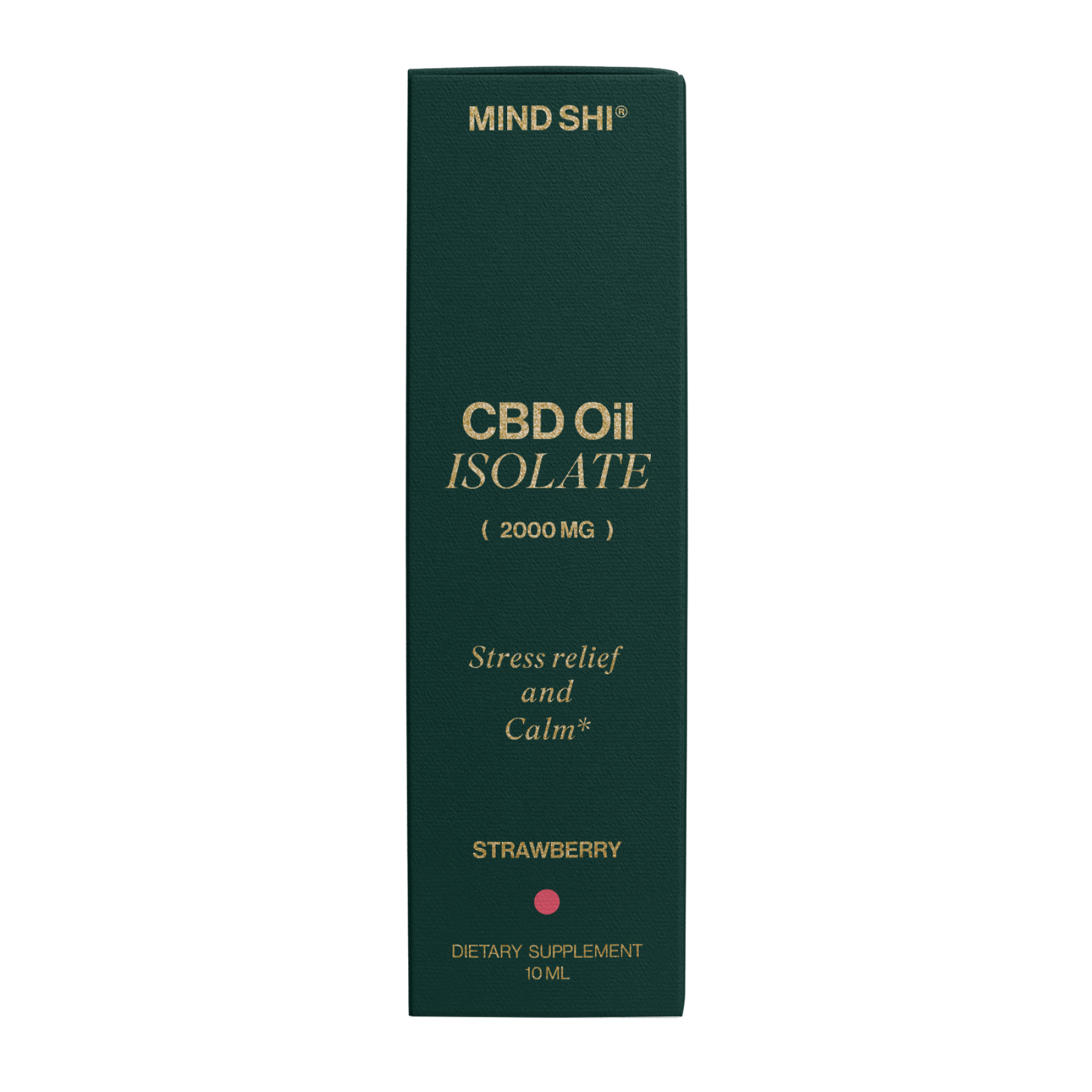 CBD Oil Isolate 2000 mg Strawberry - 10 ml - Зображення 2