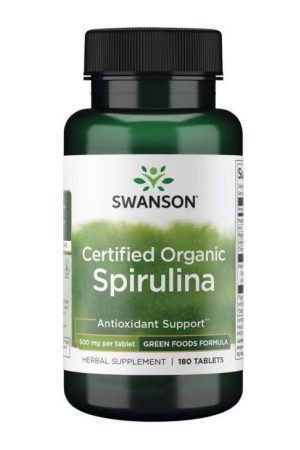 Certified Organic Spirulina 500mg - 180 tabs