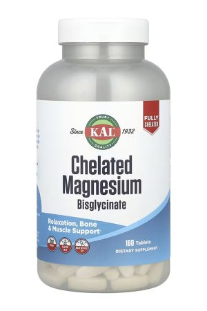 Chelated Magnesium Bisglycinate - 180 tabs