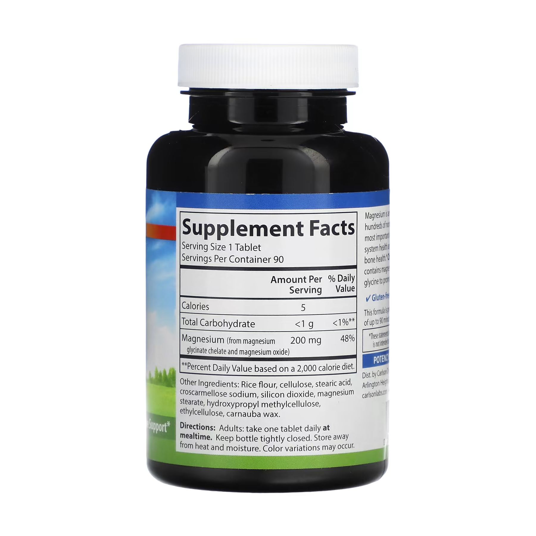 Chelated Magnesium Glycinate - 90 tabs - Зображення 2