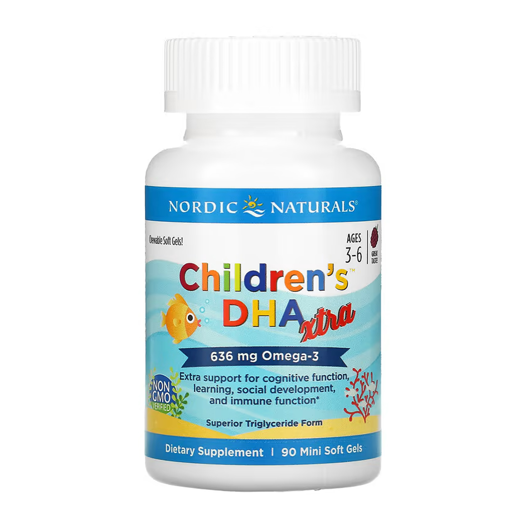 Children's DHA Xtra - 90 mini softgels - Зображення 3
