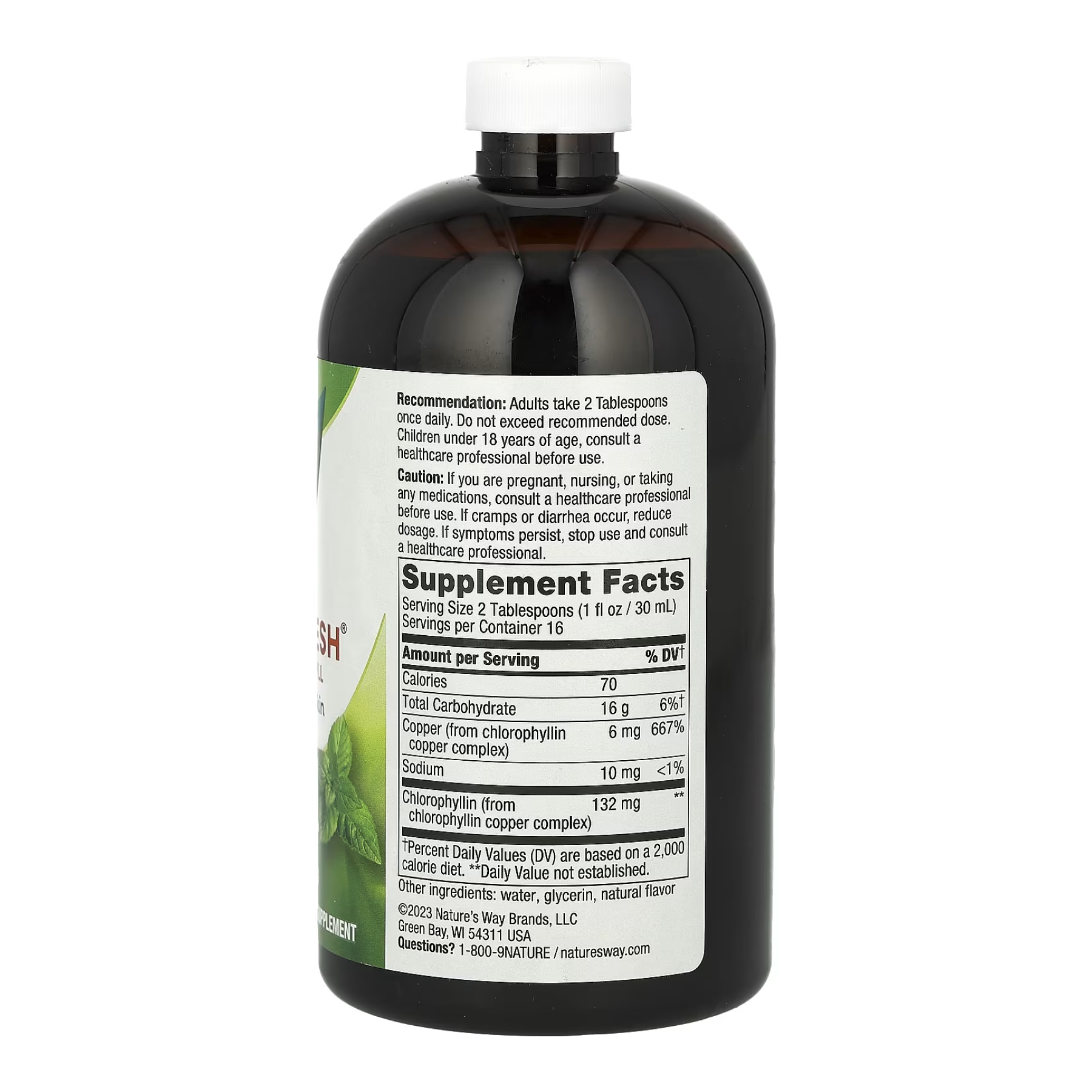 Chlorofresh® Liquid - 16 oz Mint (Пошкоджена банка) - Зображення 2