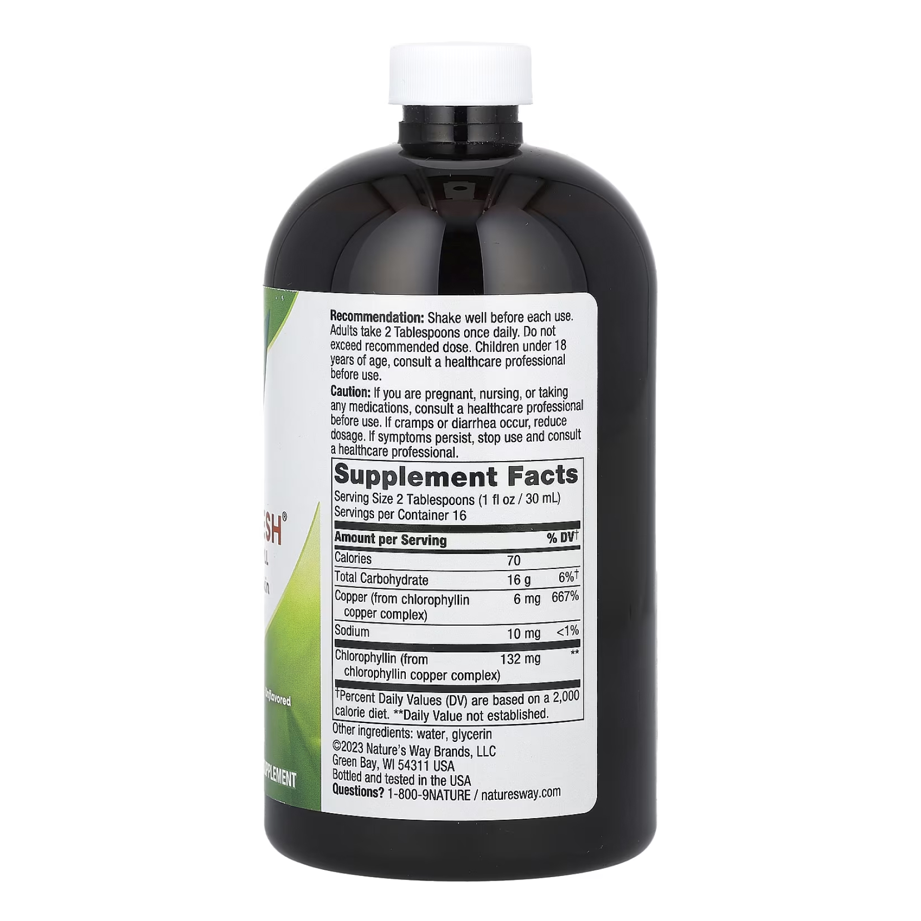 Chlorofresh® Liquid - 16 oz Unflavored (Пошкоджена банка) - Зображення 2