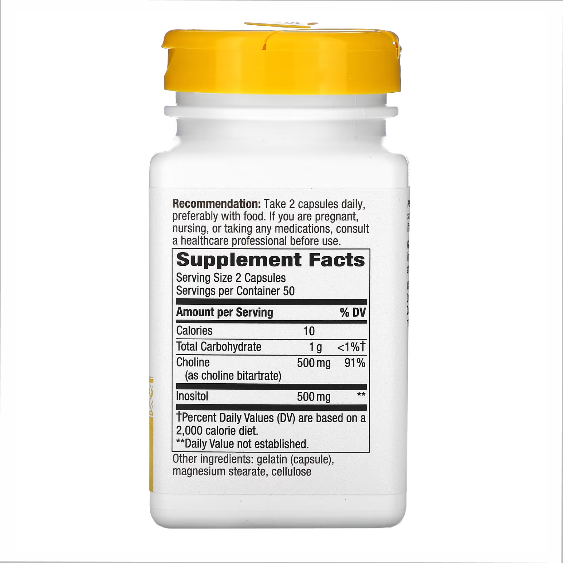 Choline & Inositol - 100 caps - Зображення 2
