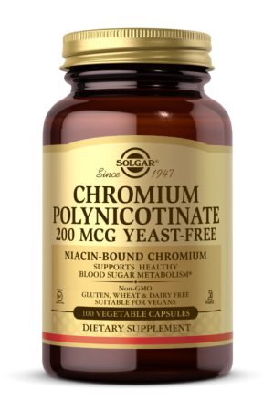 Chromium Polynicotinate 200mcg YeastFree - 100 vcaps