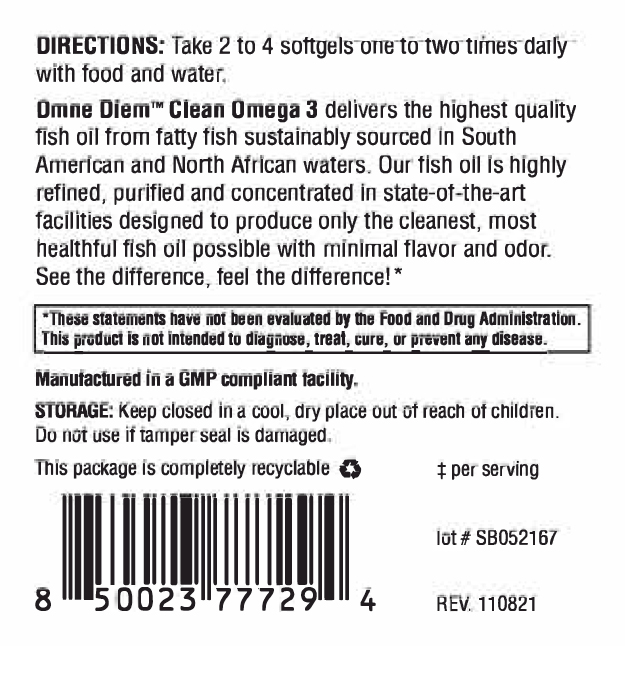 Clean Omega 3 - 120 Softgels - Зображення 3
