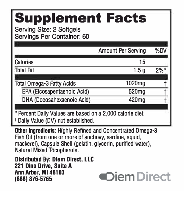 Clean Omega 3 - 120 Softgels - Зображення 2
