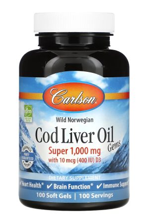 Cod Liver Oil Super 1000mg - 100 softgels