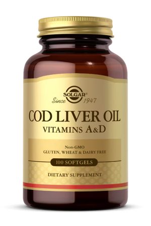 Cod Liver Oil Vitamins A&D - 100 softgels