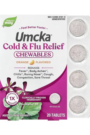 Cold + Flu Relief - 20 tabs Orange