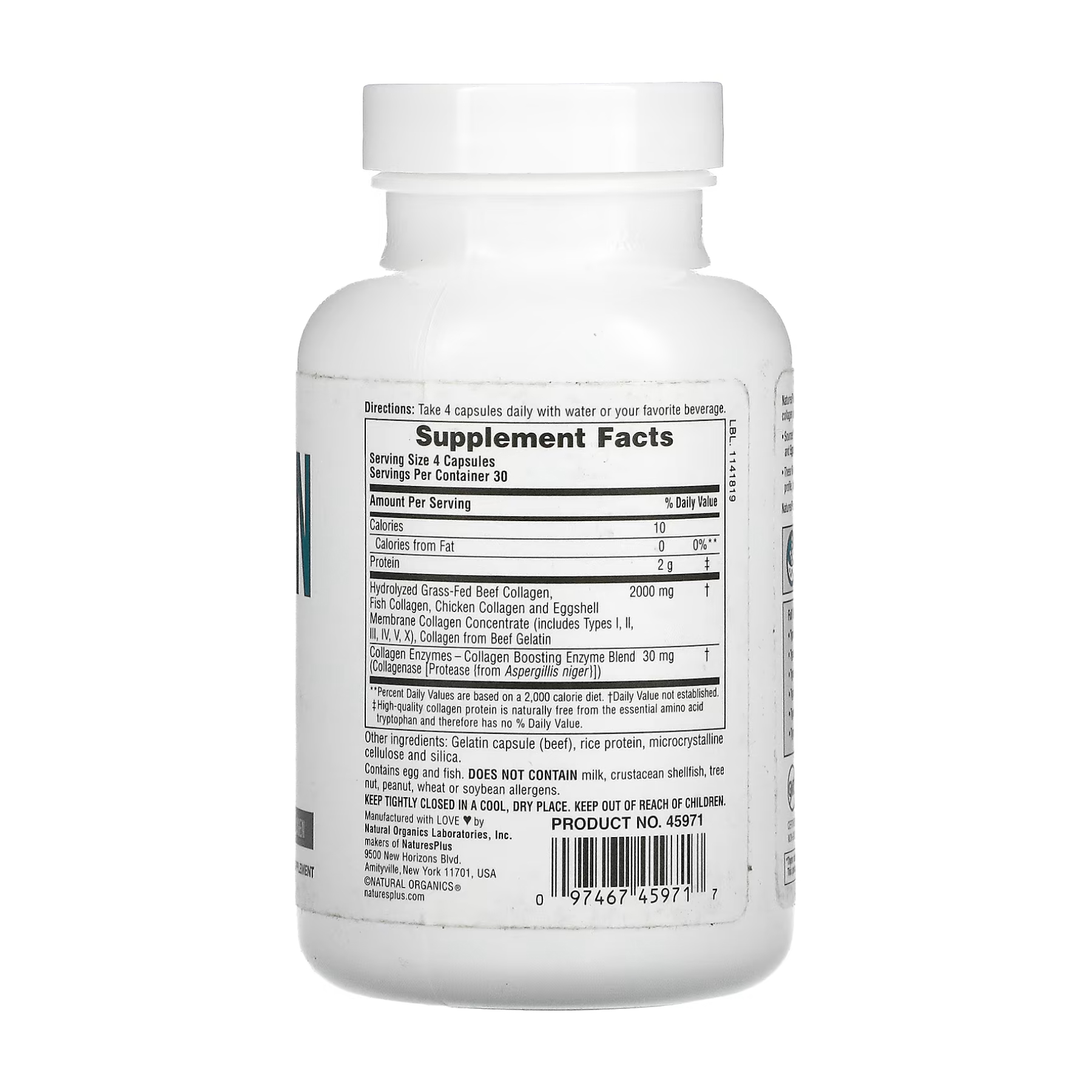 Collagen Peptides - 120 caps - Зображення 2