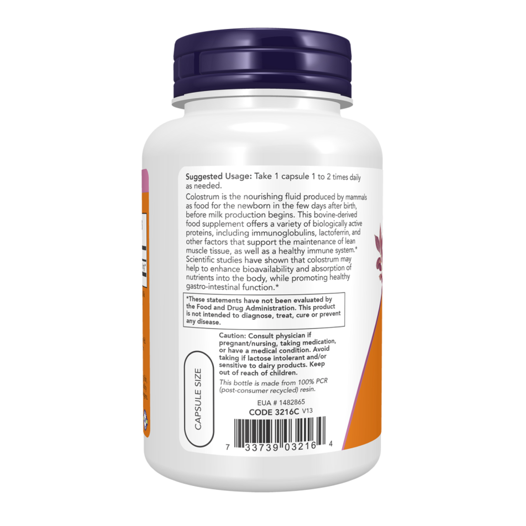 Colostrum 500mg - 120 vcaps - Зображення 3