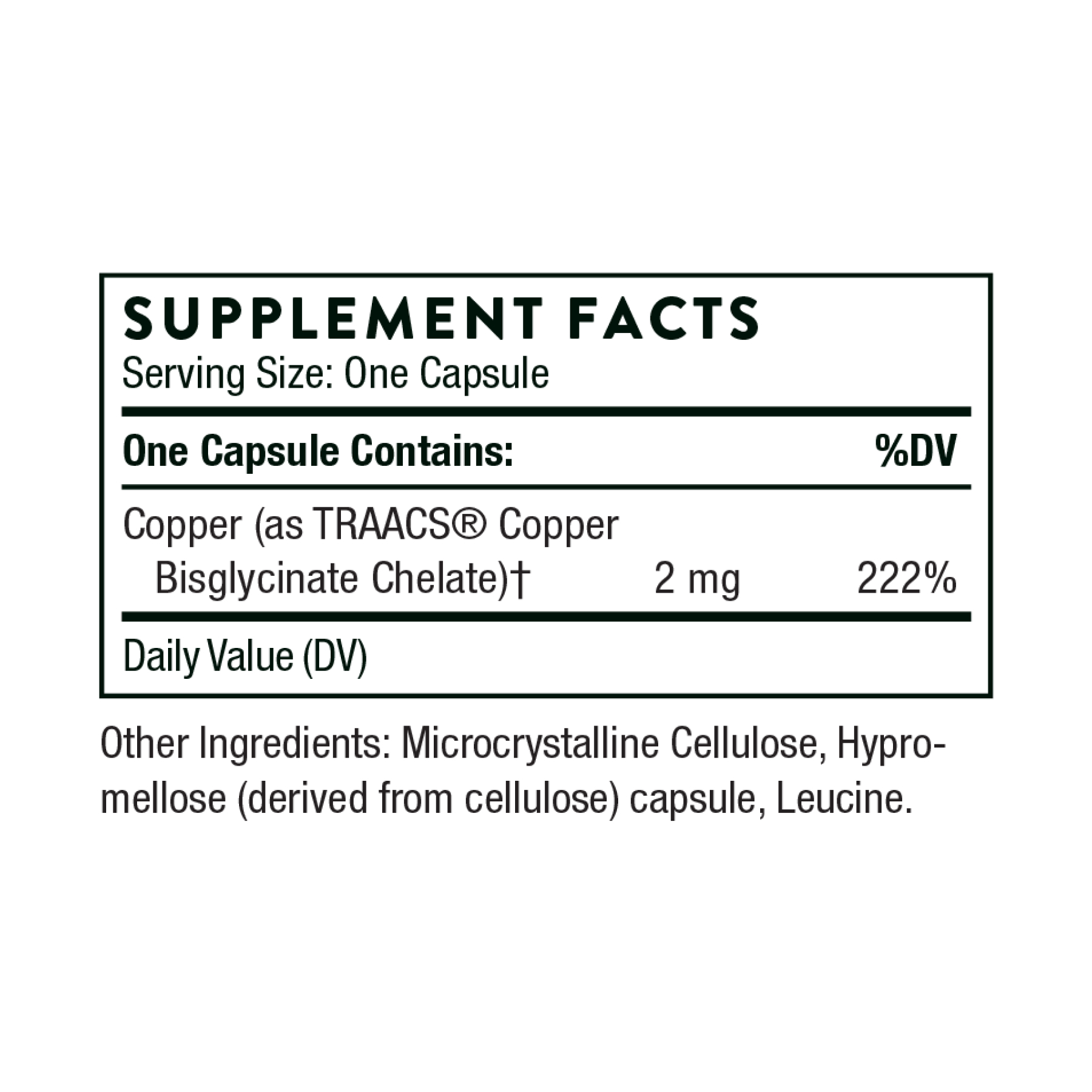 Copper Bisglycinate - 60 caps - Зображення 2
