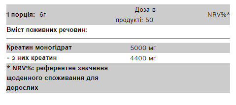 Creatine Monohydrate - 300g Mango Madness - Зображення 2