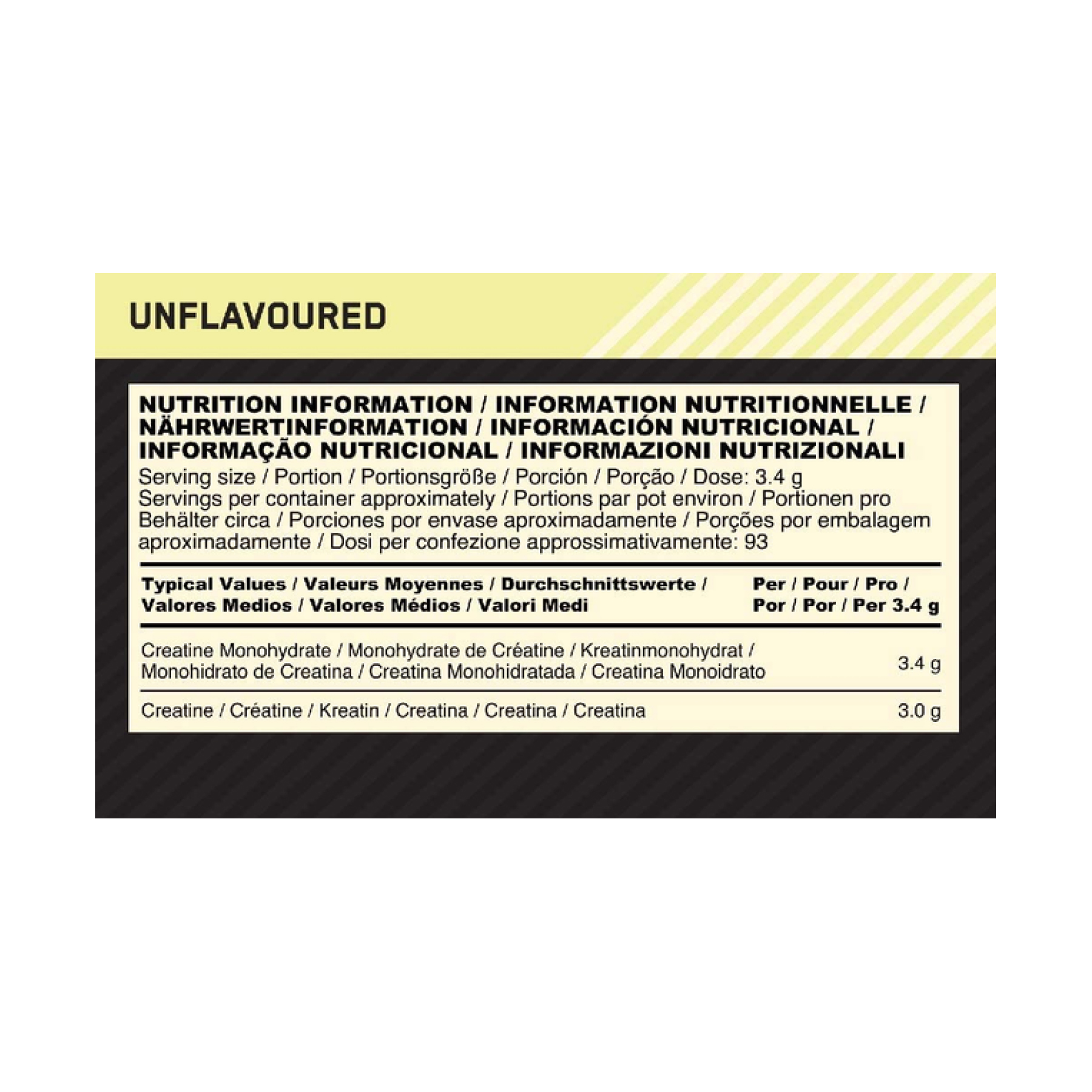 Creatine Powder - 317g Unflavoured - Зображення 2