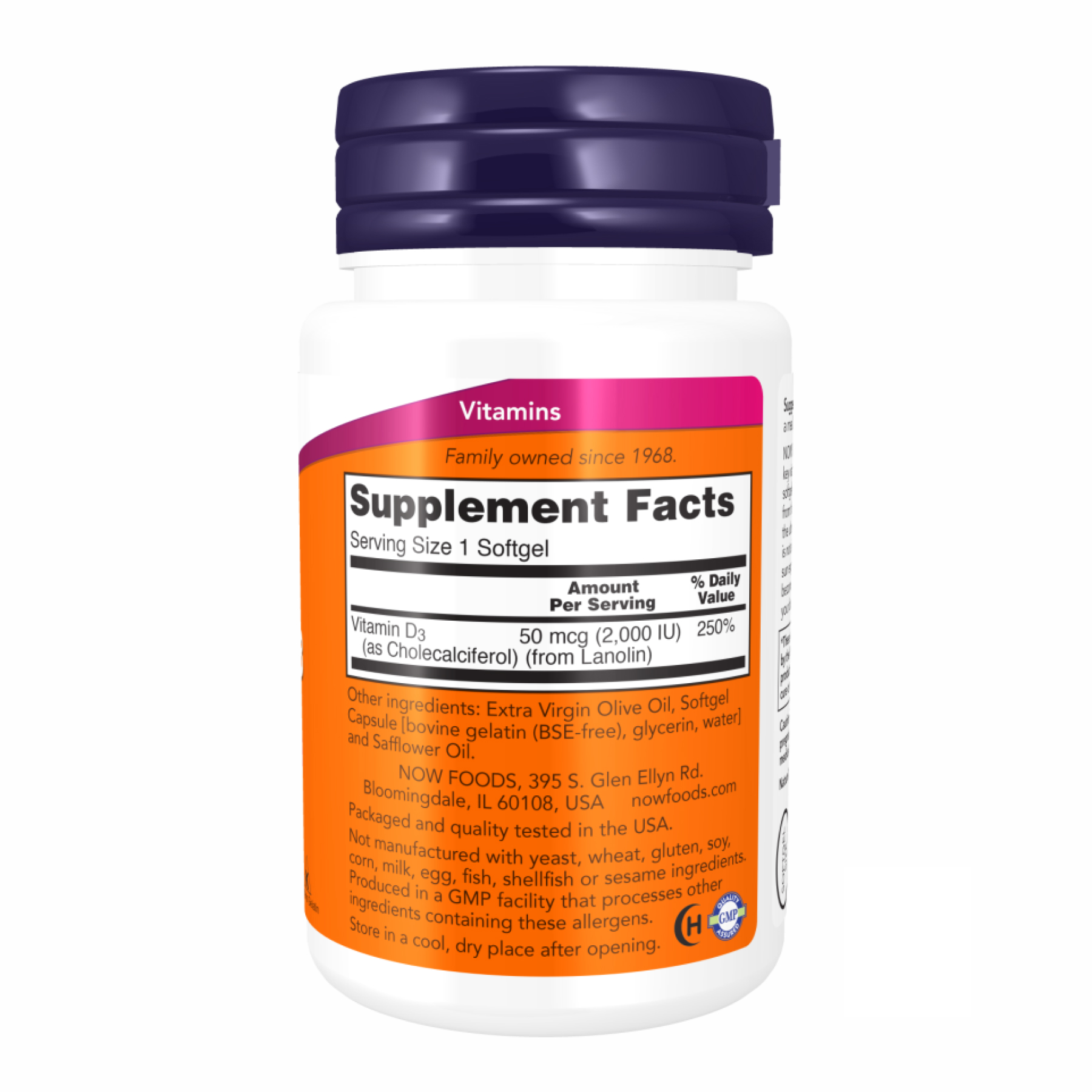 VIT D-3 2000 IU - 30 sgels - Зображення 2