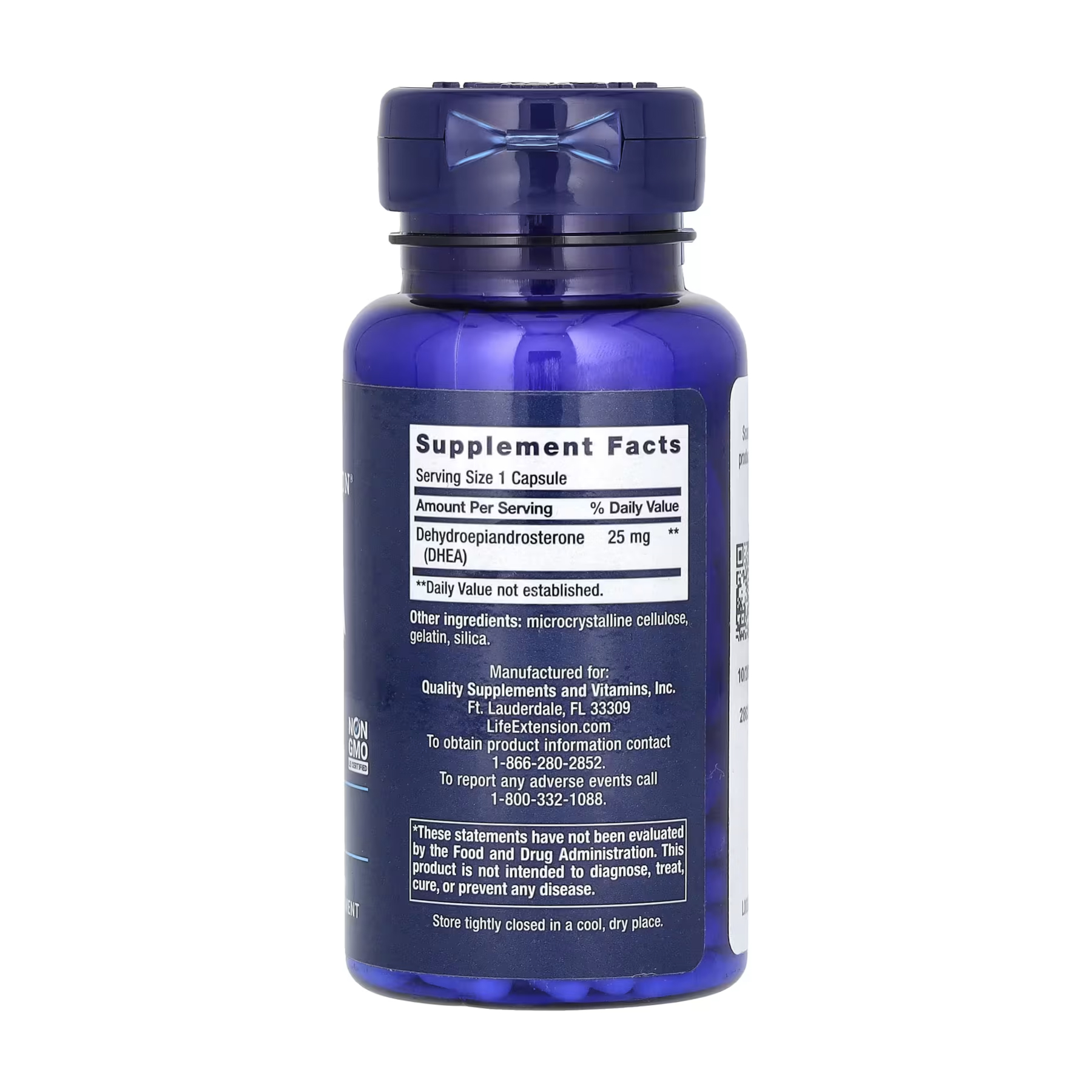 DHEA 25 mg - 100 caps - Зображення 2