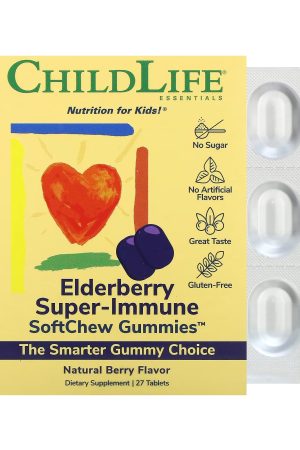 Elderberry Super-Immune SoftChew Gummies - 27 tabs Natural Berry
