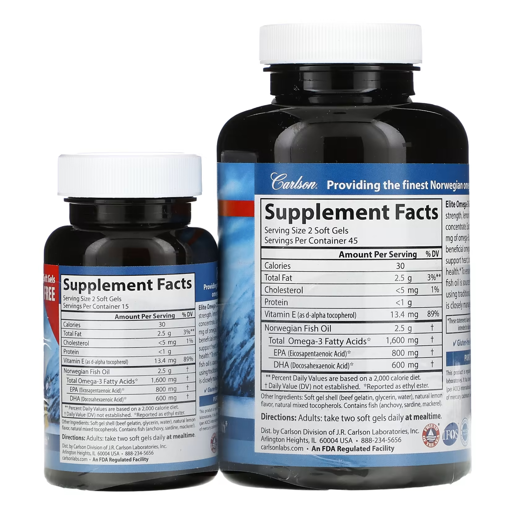 Elite Omega-3 Gems - 90+30 softgels - Зображення 2