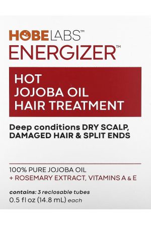 Energizer Hot Jojoba Oil Hair Treatment 3 Reclosable Tubes - 14.8 ml