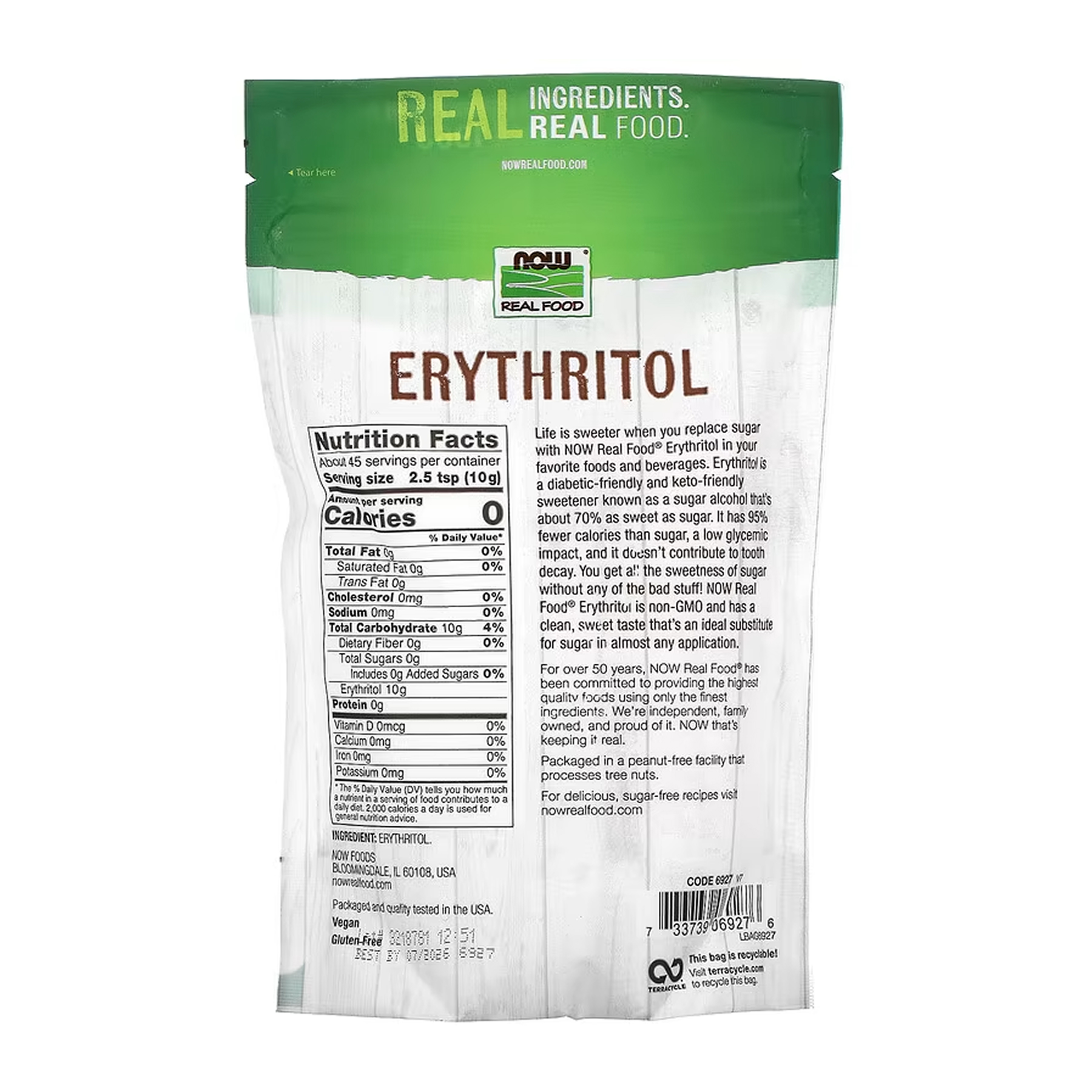 Erythritol - 454g - Зображення 2