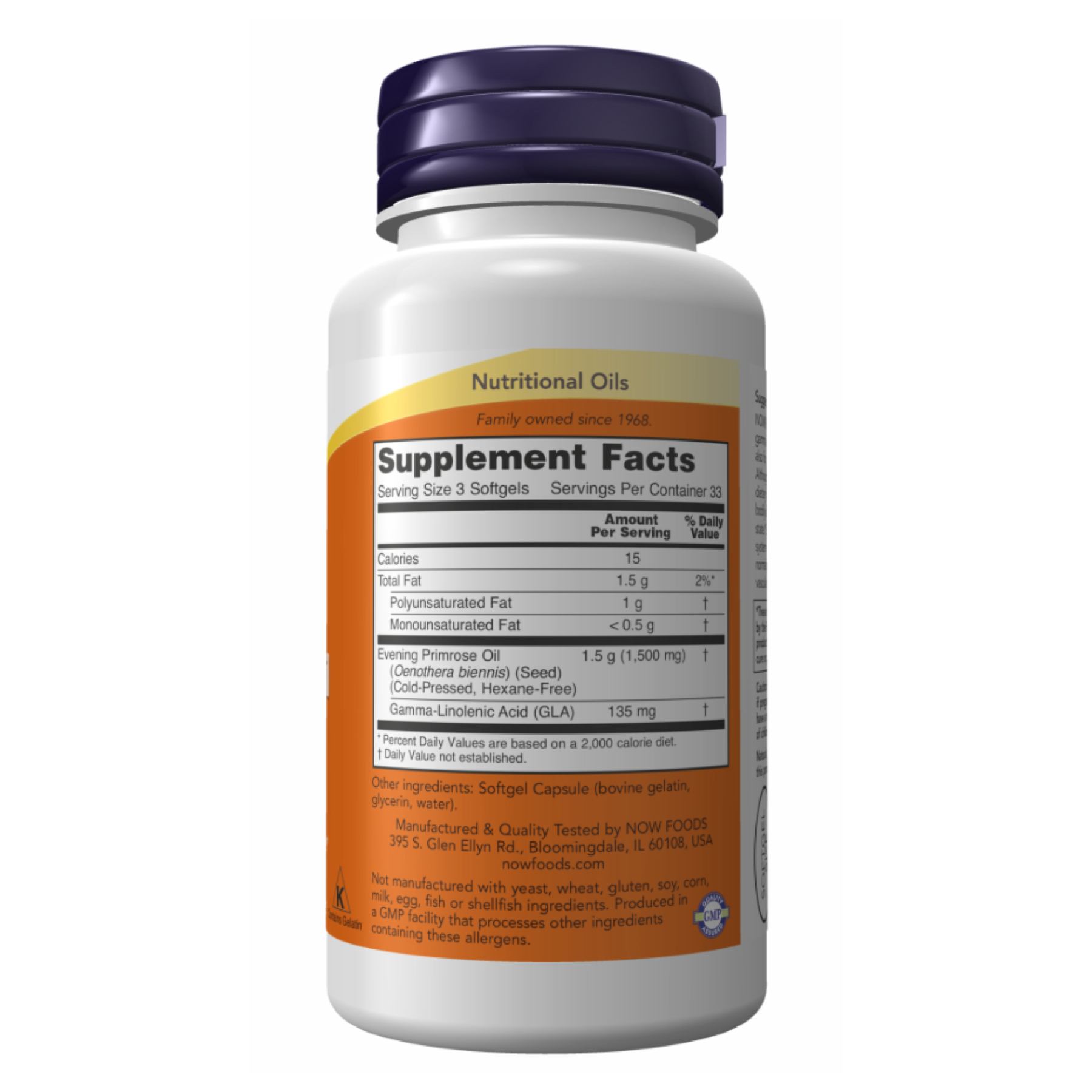 Evening Primrose 500mg - 100 sgels (Пошкоджена банка) - Зображення 2