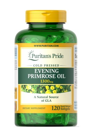Evening Primrose Oil 1300 mg with GLA - 120 softgels