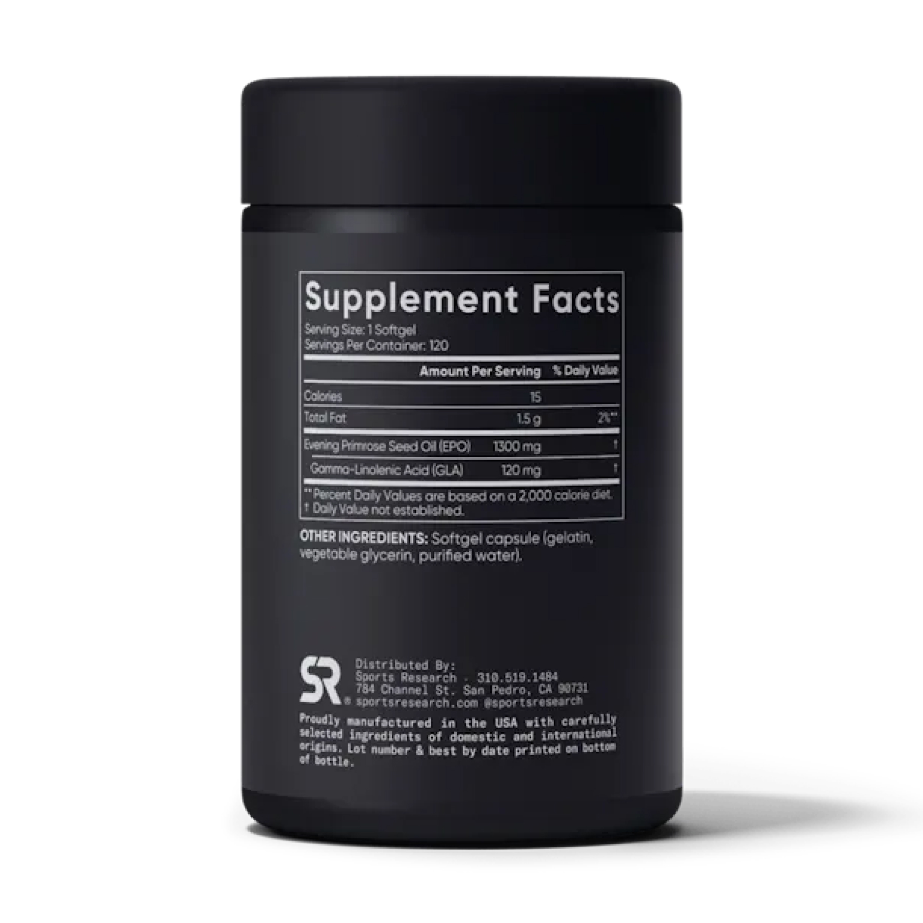 Evening Primrose Oil 1300mg - 120 softgels - Зображення 2