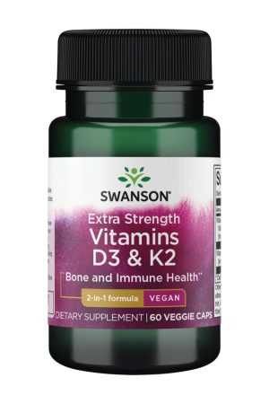 Extra Strength D3 & K2 5000 Iu & 100mcg - 60 vcaps