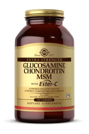 Extra Strength Glucosamine Chondroitin MSM with Ester-C® - 180 tabs