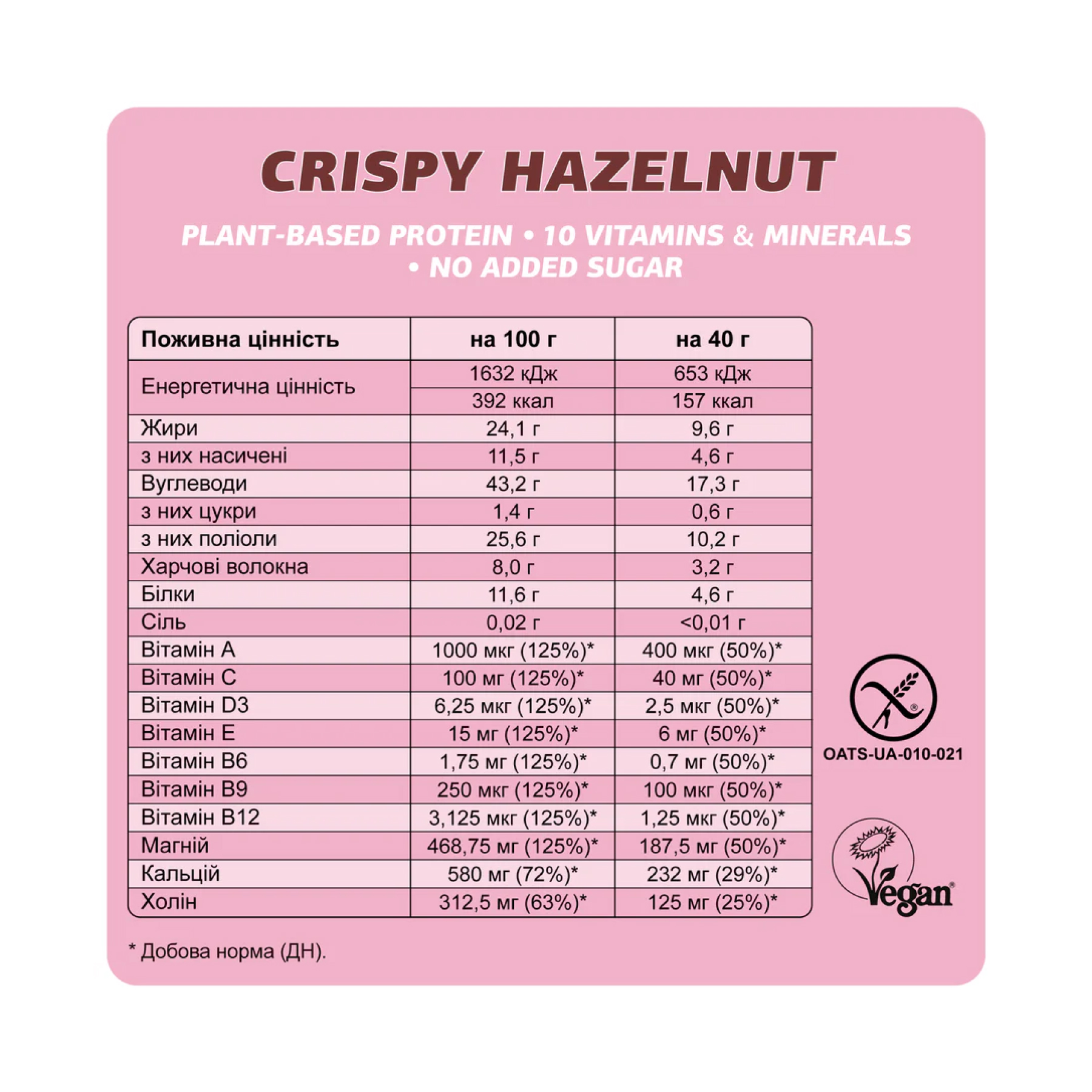 Fizi Mood Booster - 24x40g Crispy Hazelnut - Зображення 3