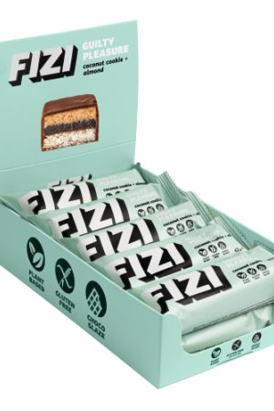 FIZI Chocolate Bar - 10х45g Coconut Cookie-Almond
