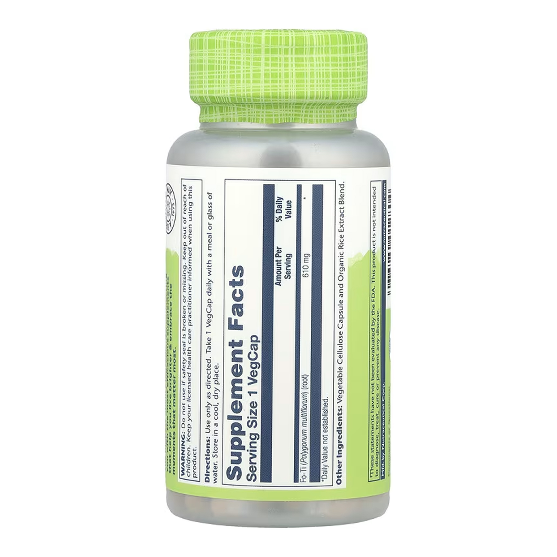 Fo-Ti He-Shou-Wu 610mg - 100 vcaps - Зображення 2
