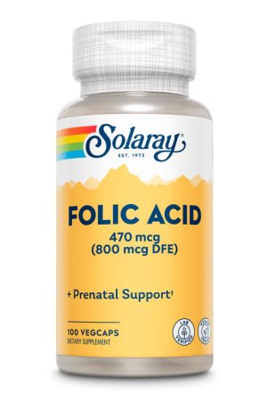 Folic Acid 470 mcg (800 mcg DFE) - 100 caps