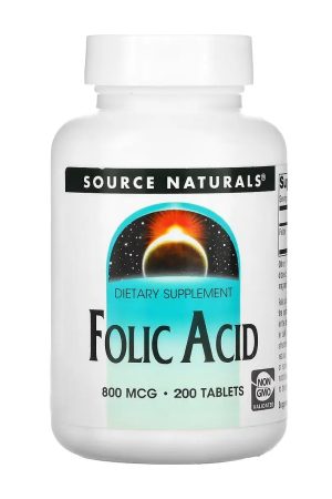 Folic Acid 800 mcg - 200 tabs