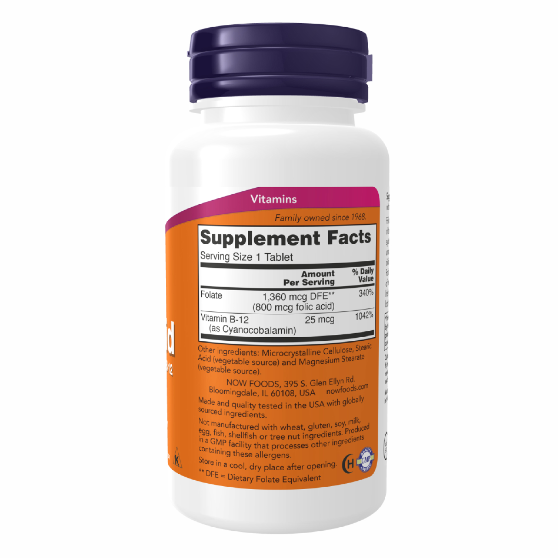 Folic Acid 800mcg - 250 tabs - Зображення 2