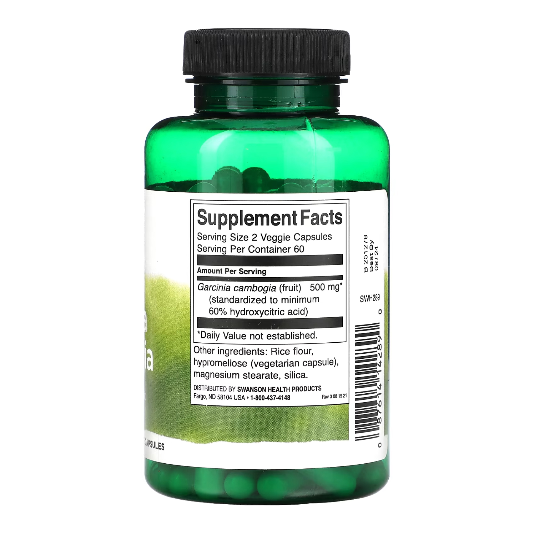 Garcinia Cambogia 250mg - 120 vcaps - Зображення 2