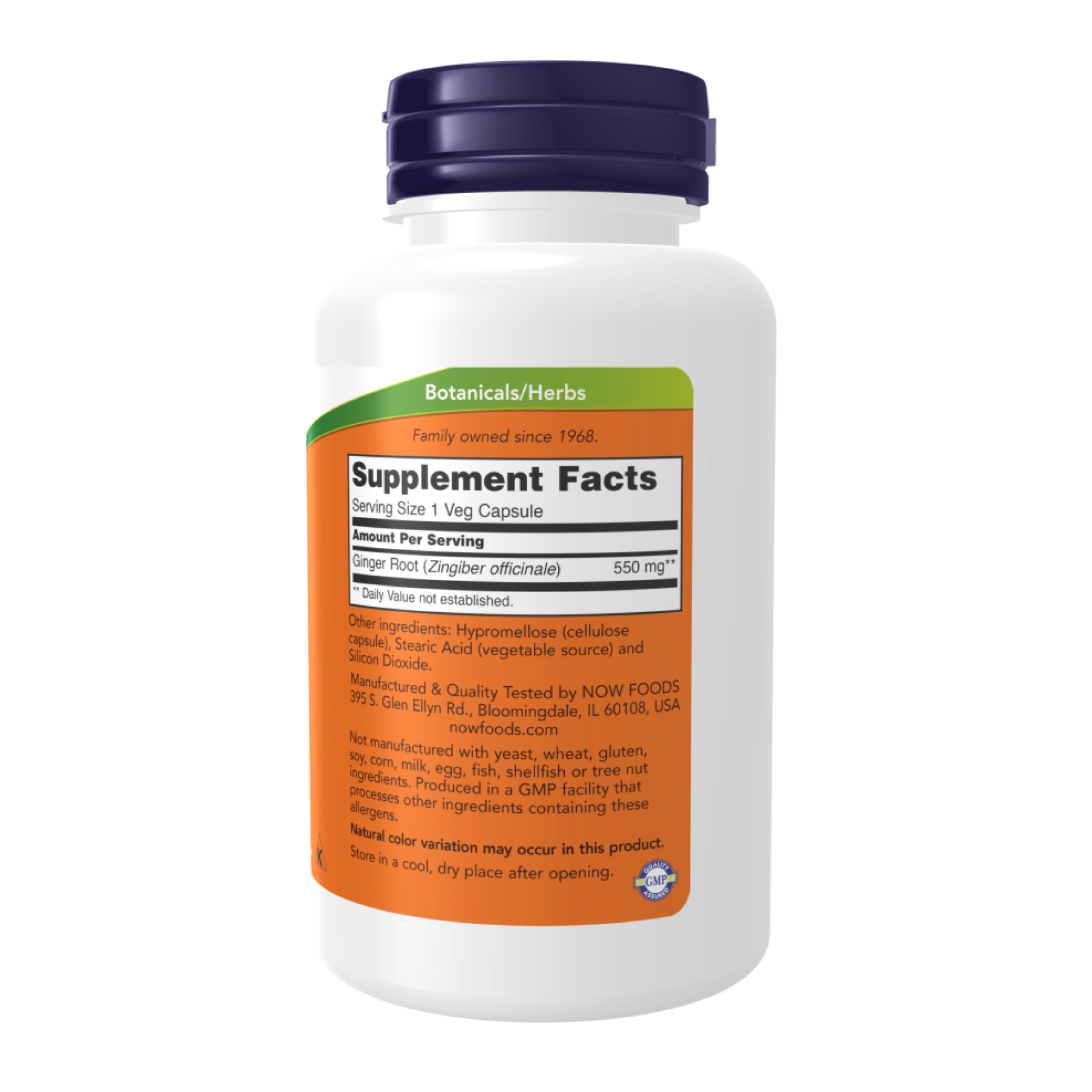 Ginger Root 550mg - 100 vcaps - Зображення 2