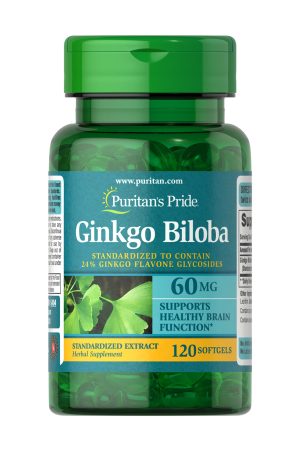 Ginkgo Biloba Standardized Extract 60 mg - 120 softgels