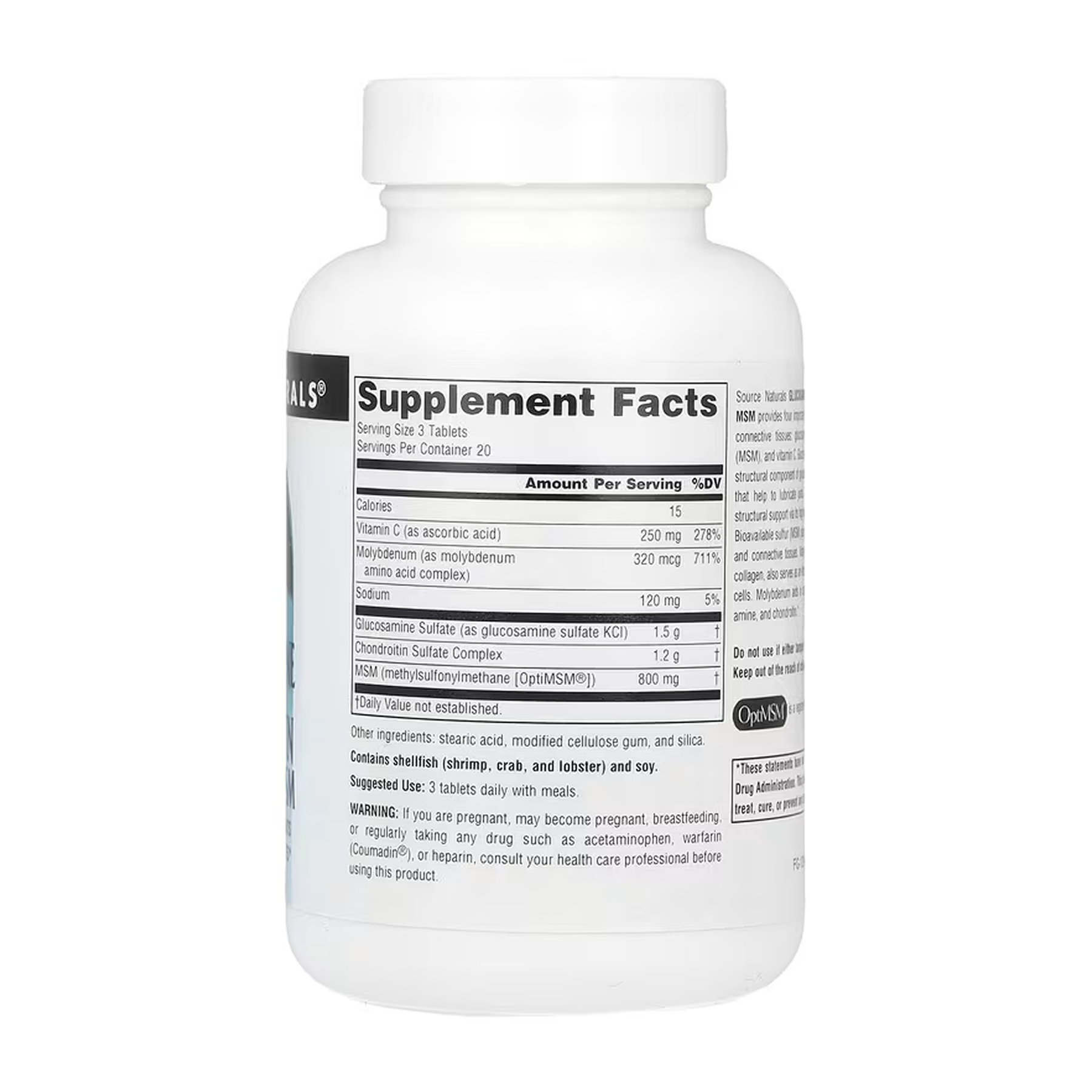 Glucosamine Chondroitin Complex with MSM - 60 tabs - Зображення 2