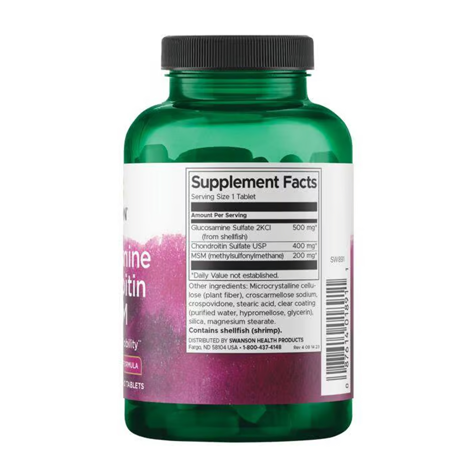 Glucosamine Chondroitin & Msm - Higher Strength - 120 tabs - Зображення 2