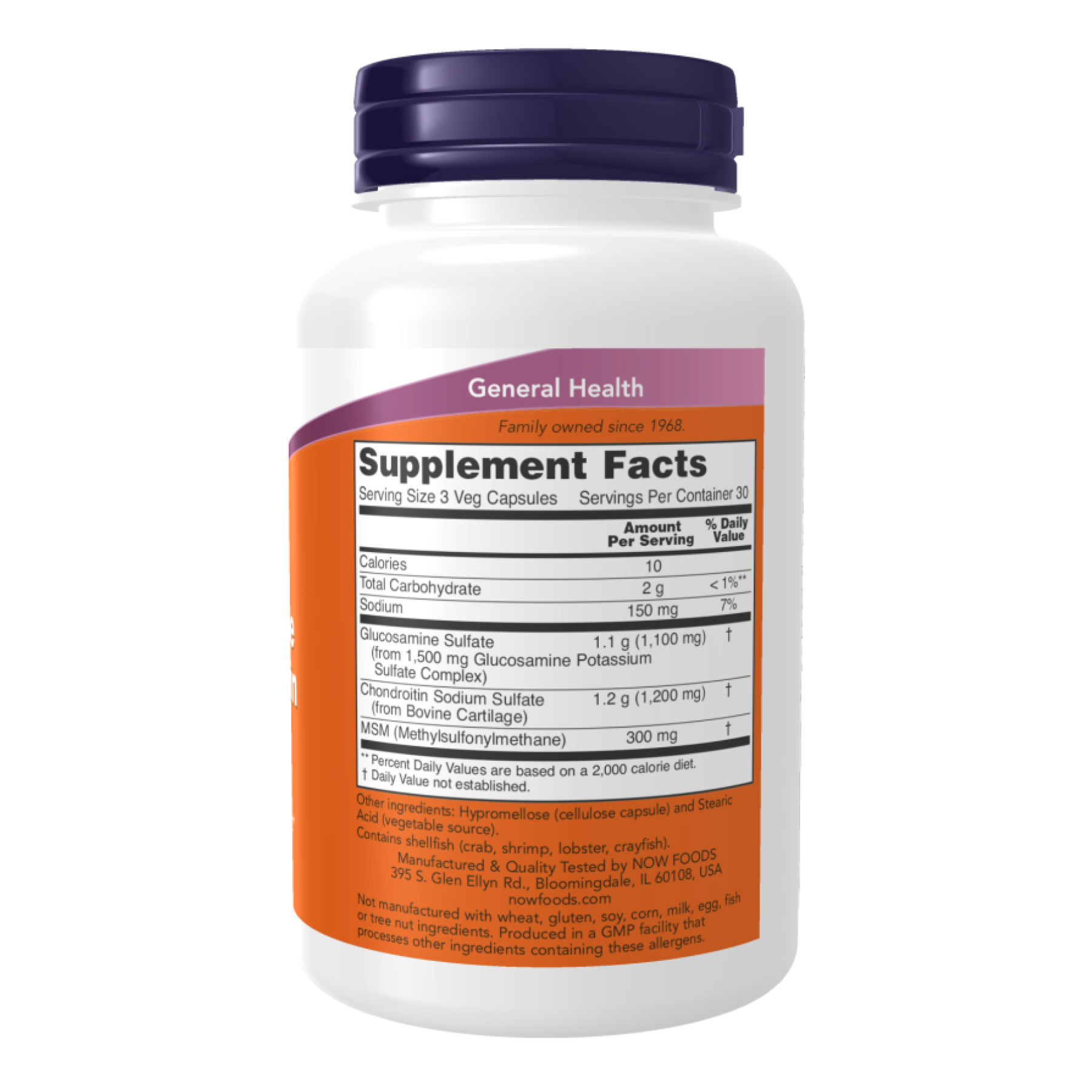 Glucosamine & Chondroitin with MSM - 180 vcaps - Зображення 2