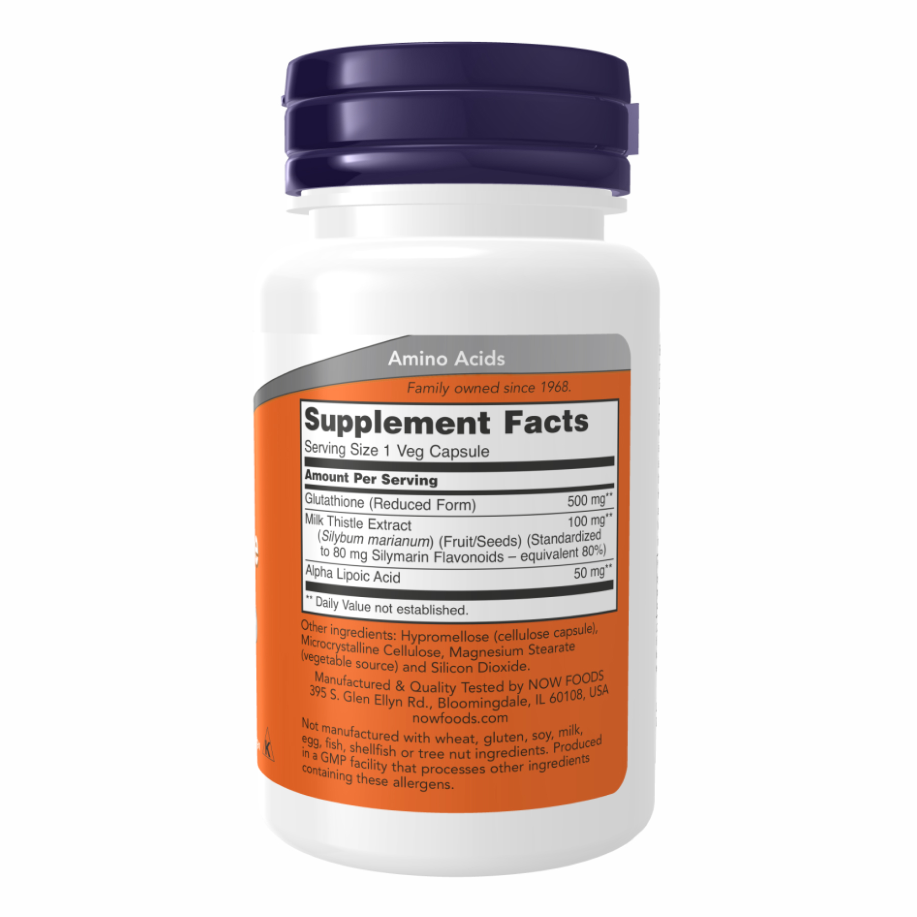 Glutathione 500mg - 60 vcaps - Зображення 2