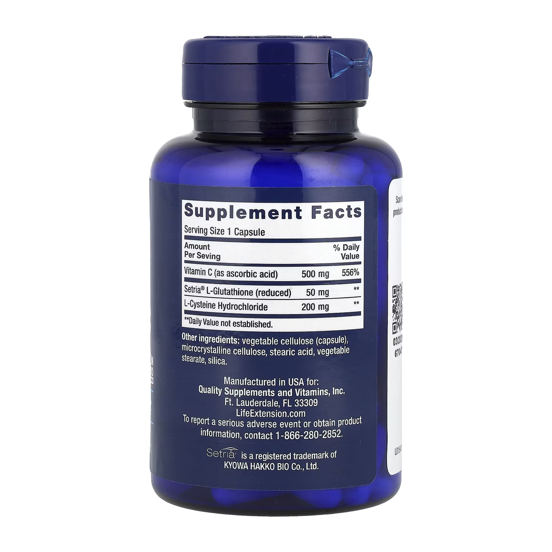 Glutathione Cysteine & C - 100 caps - Зображення 2