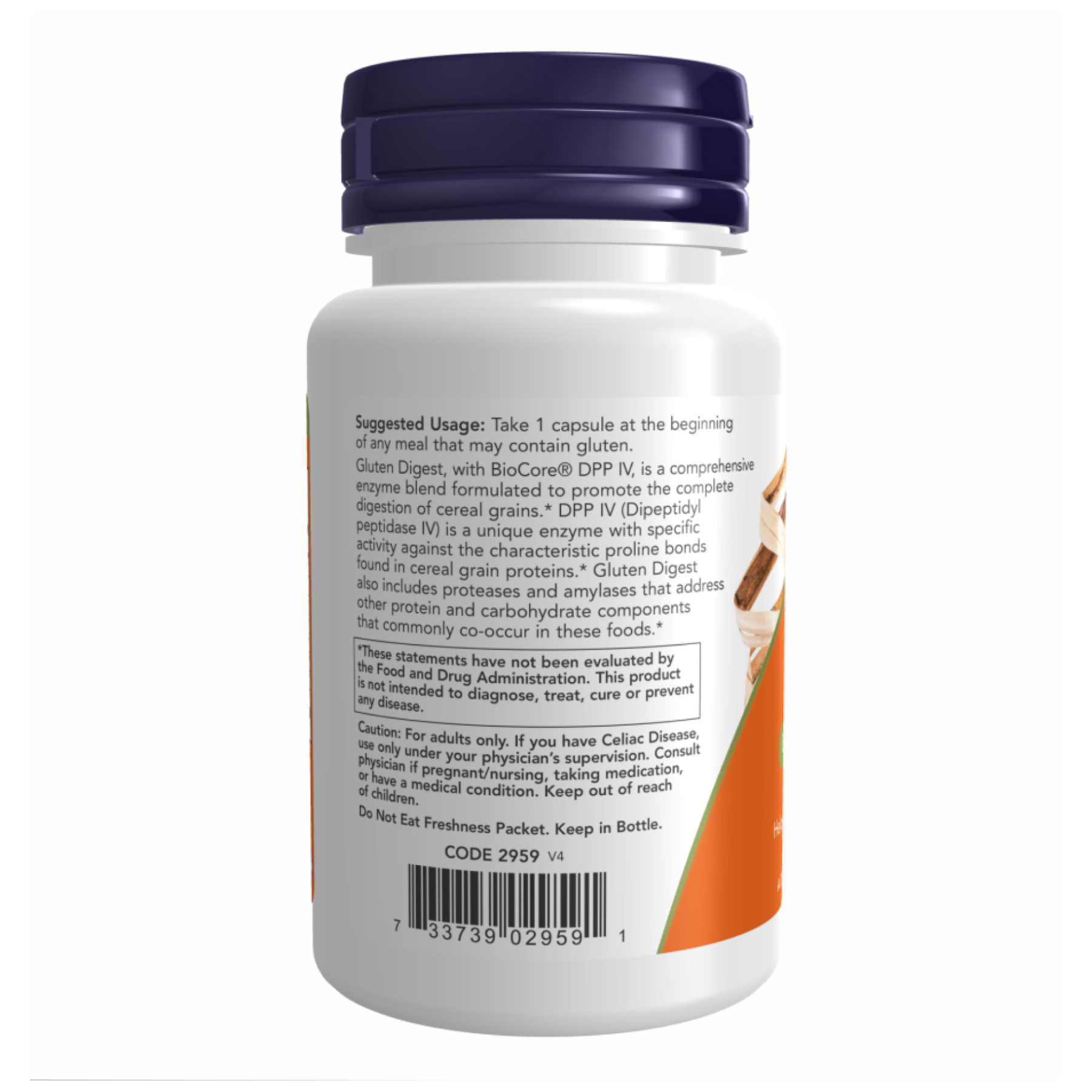 Gluten Digest Enzymes - 60 vcaps - Зображення 3