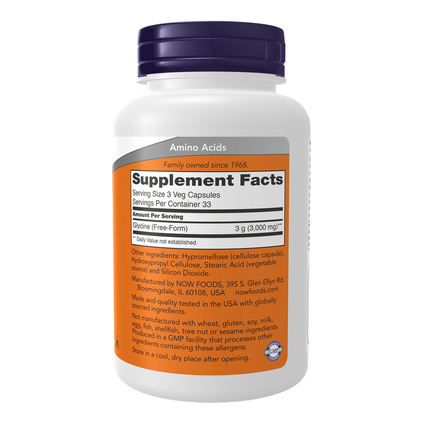 Glycine 1000 mg - 250 vcaps - Зображення 2